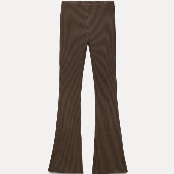 Zara Flared Ribbed Pants - Picture 2 of 4